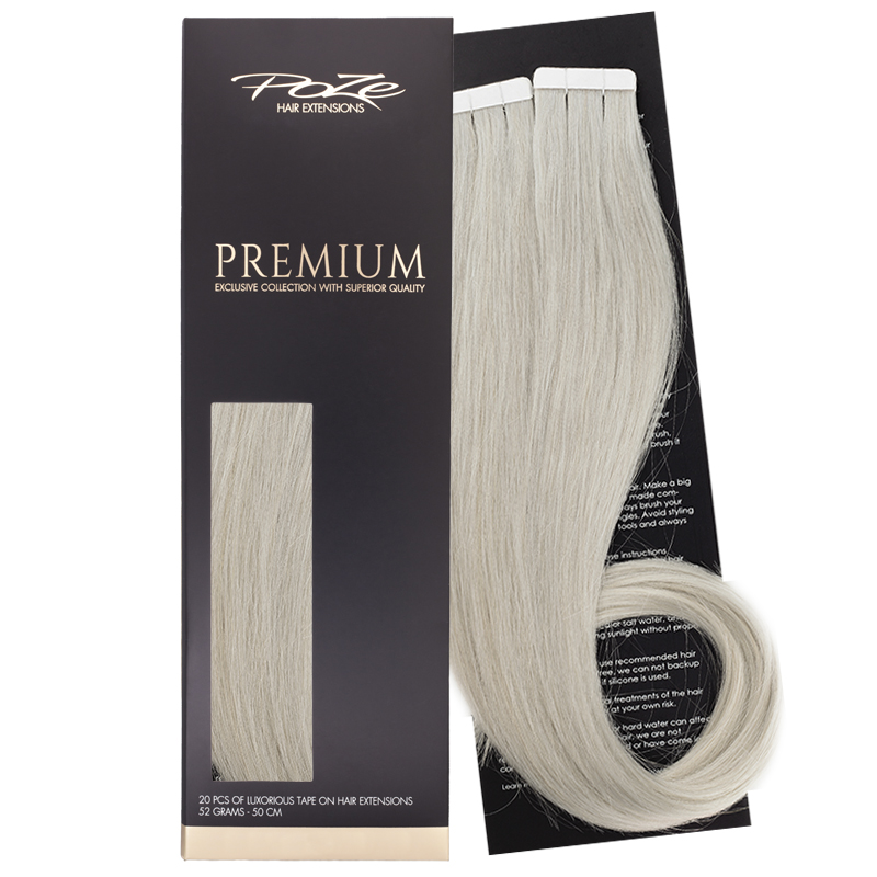 Poze Premium Teippipidennykset - 52g 10AS Titanium Blonde - 50cm