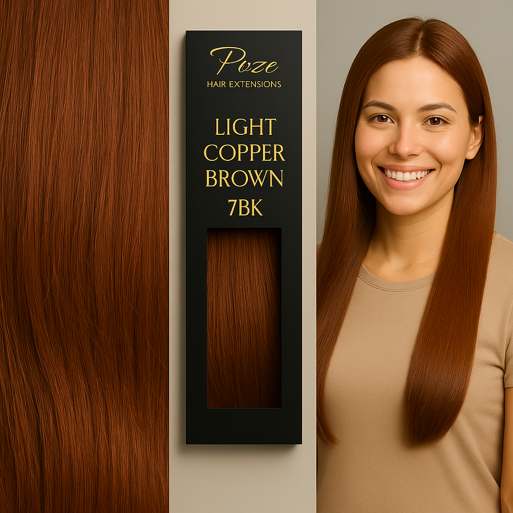 Micro Ring Extensions Standard - 7BK Vaalea Kupari Ruskea
