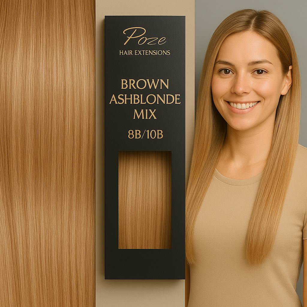 Micro Ring Extensions Standard - 8B/10B Ruskea Tuhkavaalea Sekoitus