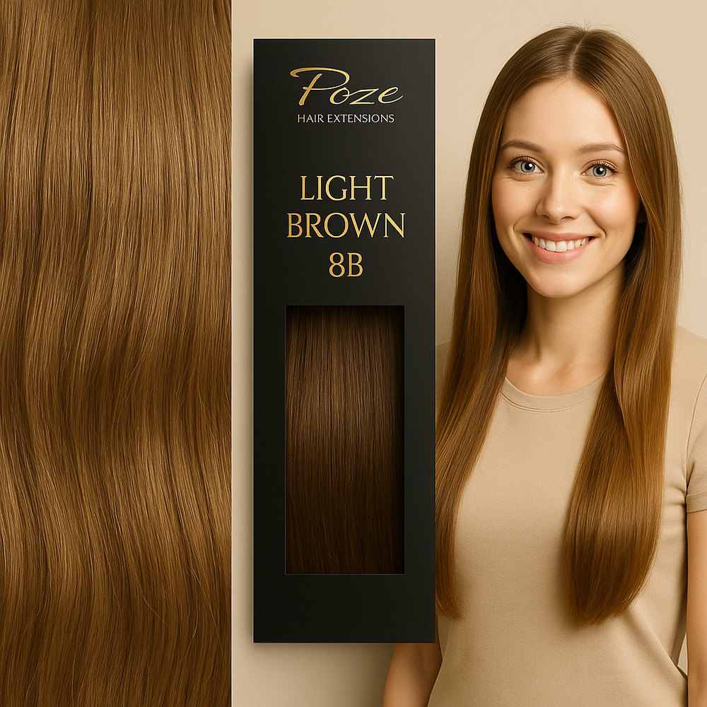 Micro Ring Extensions Standard - 8B Vaalea Ruskea