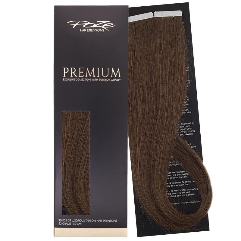 Poze Premium Clip & Go Pidennykset - 125g Lovely Brown 6B - 60cm