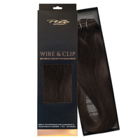 Poze Standard Wire & Clip Extensions - 130g Dark Espresso Brown 2B - 50cm