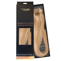 Poze Standard Äkta Löshår Wire & Clip - 130g Glam Blonde 10B/11N - 50cm