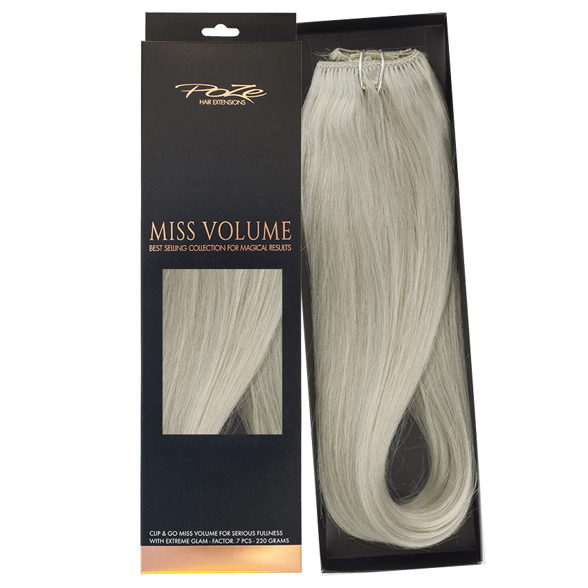 Poze Standard Clip & Go Miss Volume - 220g Titanium Blonde 10AS - 55cm