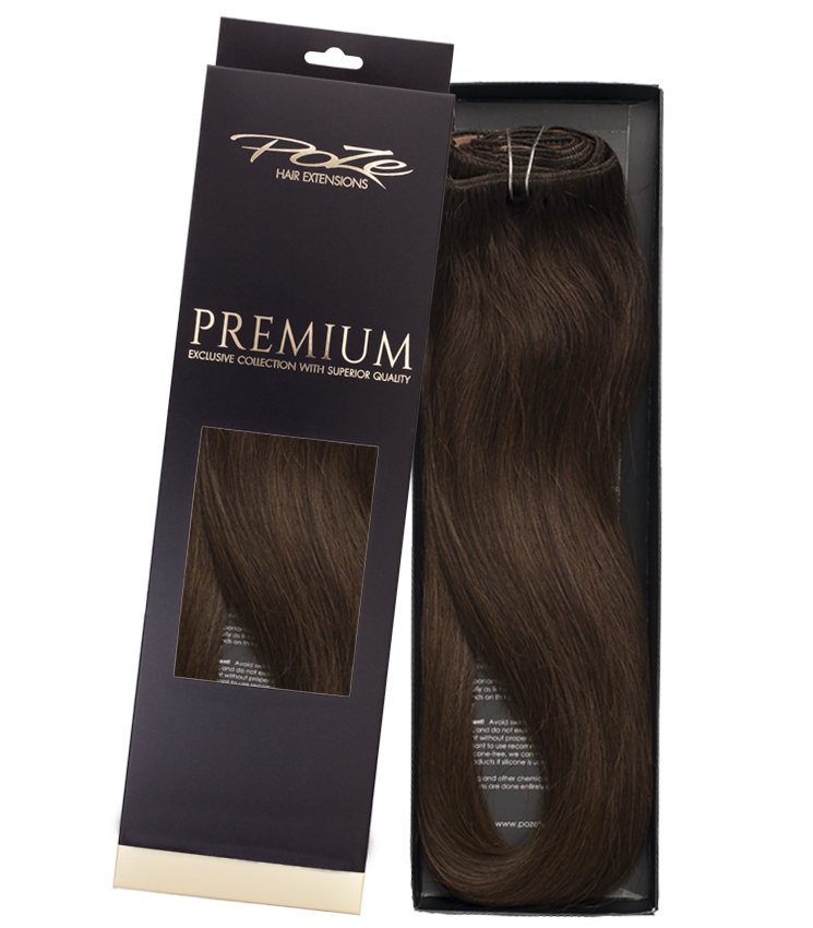 Poze Premium Hiusnauhat Hiustenpidennys - 110g 4B Chocolate Brown - 40cm