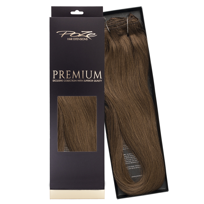 Poze Premium Hiusnauhat Hiustenpidennys - 110g 6B Lovely Brown - 60cm