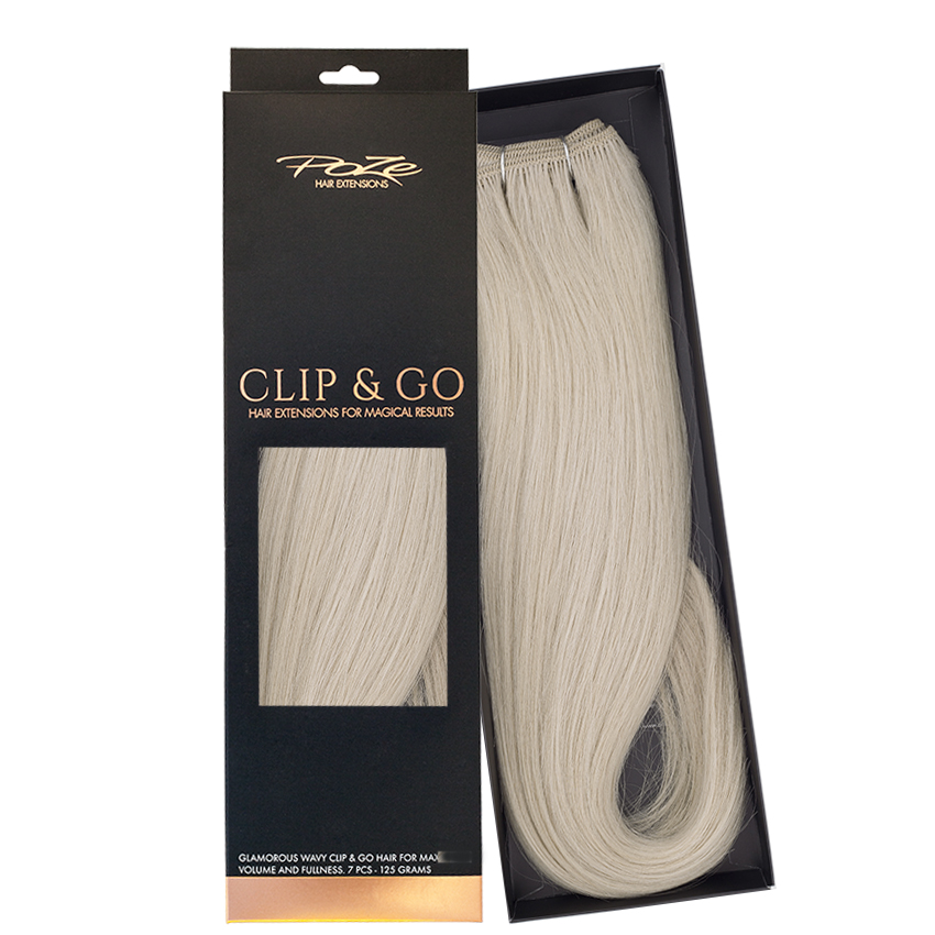 Poze Standard Clip & Go Hair Extensions - 125g Platinum Ash 12AS - 50cm