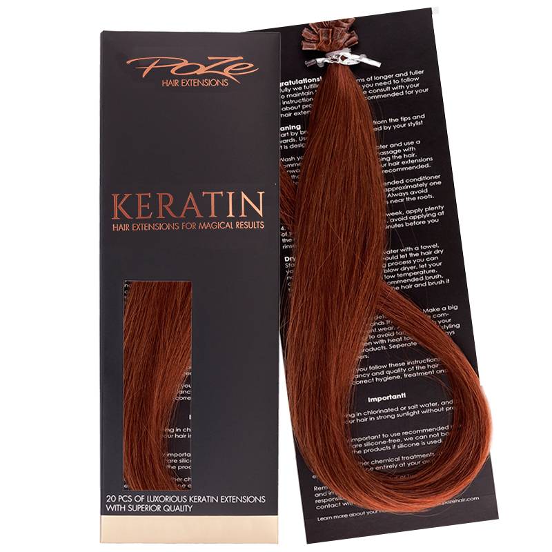 Poze Standard Keratin Extensions Copper Fusion 7K - 50cm - 50g