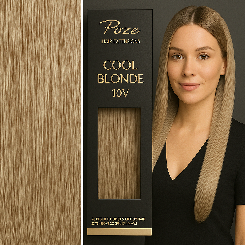 Poze Premium Teippipidennykset - 50g Cool Blonde 10V - 50cm