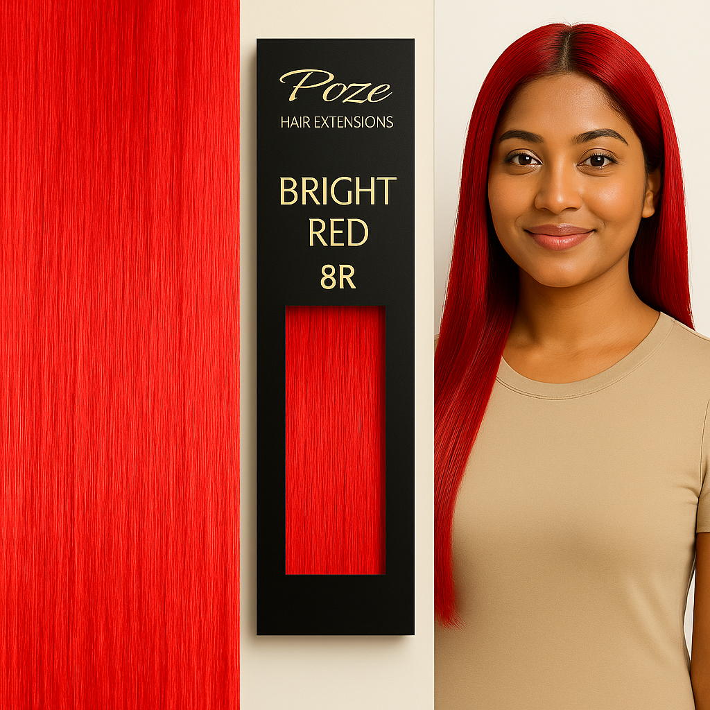 Poze Standard Hiusnauhat Hiustenpidennys - 50g Bright Red 8R - 50cm