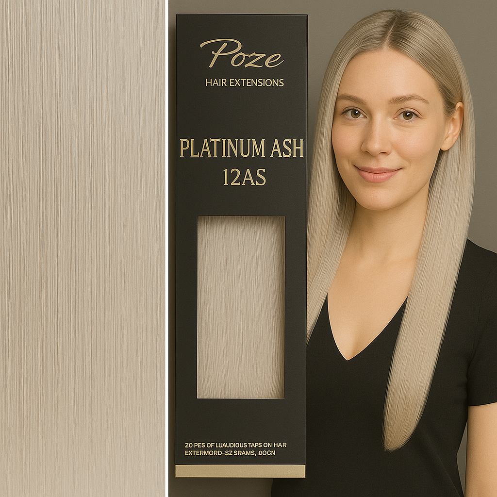 Poze Premium Clip & Go Pidennykset - 125g Platinum Ash 12AS - 50cm
