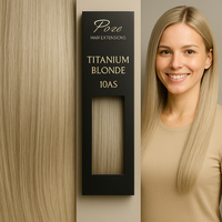 Poze Premium Teippipidennykset - 50g 10AS Titanium Blonde - 50cm