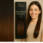 Poze Standard Clip & Go Pidennykset - 125g Riche Brown Balayage T5 - 50cm